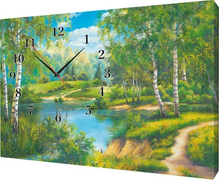 Часы на холсте 40х50 У393